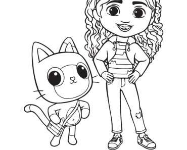 Free and Easy Gabby Dollhouse Coloring Page For Kids - TSgos.com ...