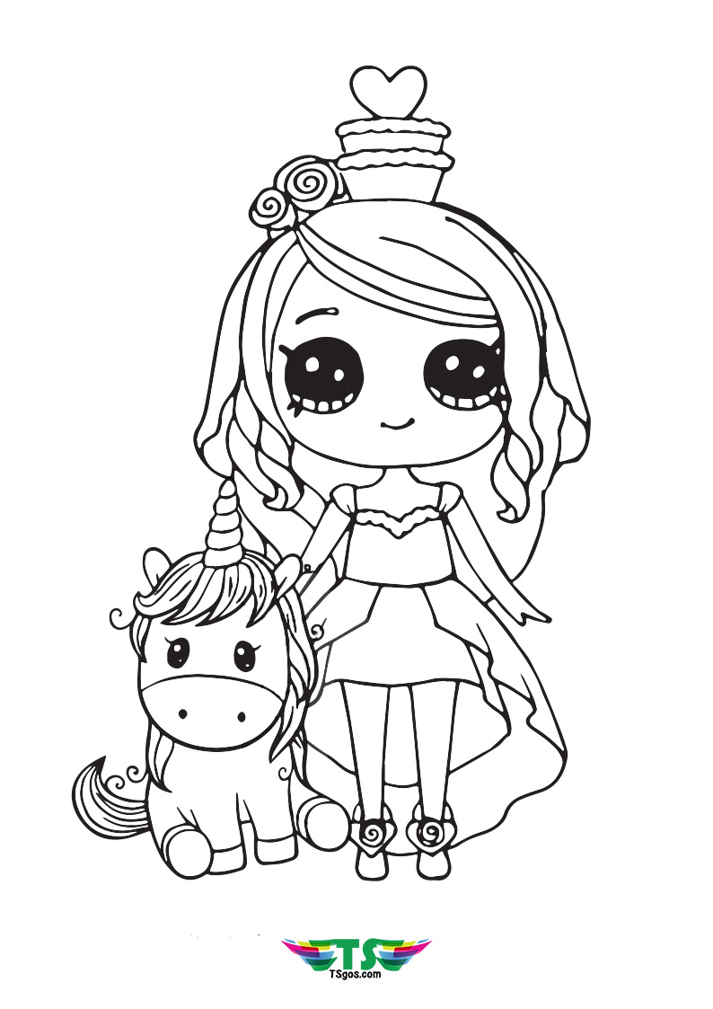 Girls-Are-So-Cute-Princess-Coloring-Page-For-Kids 10 Princess Coloring Pages and a Girl’s Imaginative Day