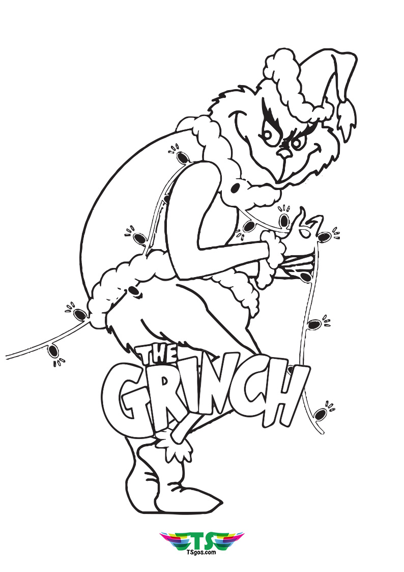 Hohoho Get This Printable Grinch Coloring Page For Free