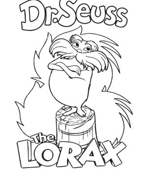 Dr Seuss The Lorax Printable Free Coloring Page For Kids