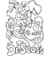 Printable Free Creative Dr. Seuss Coloring Pages