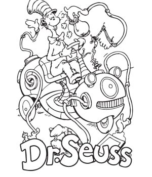 Printable Free Creative Dr. Seuss Coloring Pages