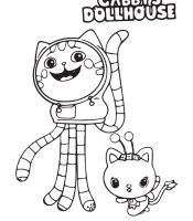HD Printable Free Gabby Dollhouse Coloring Page For Kids