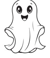 Easy Peasy Spooky Halloween Coloring Page