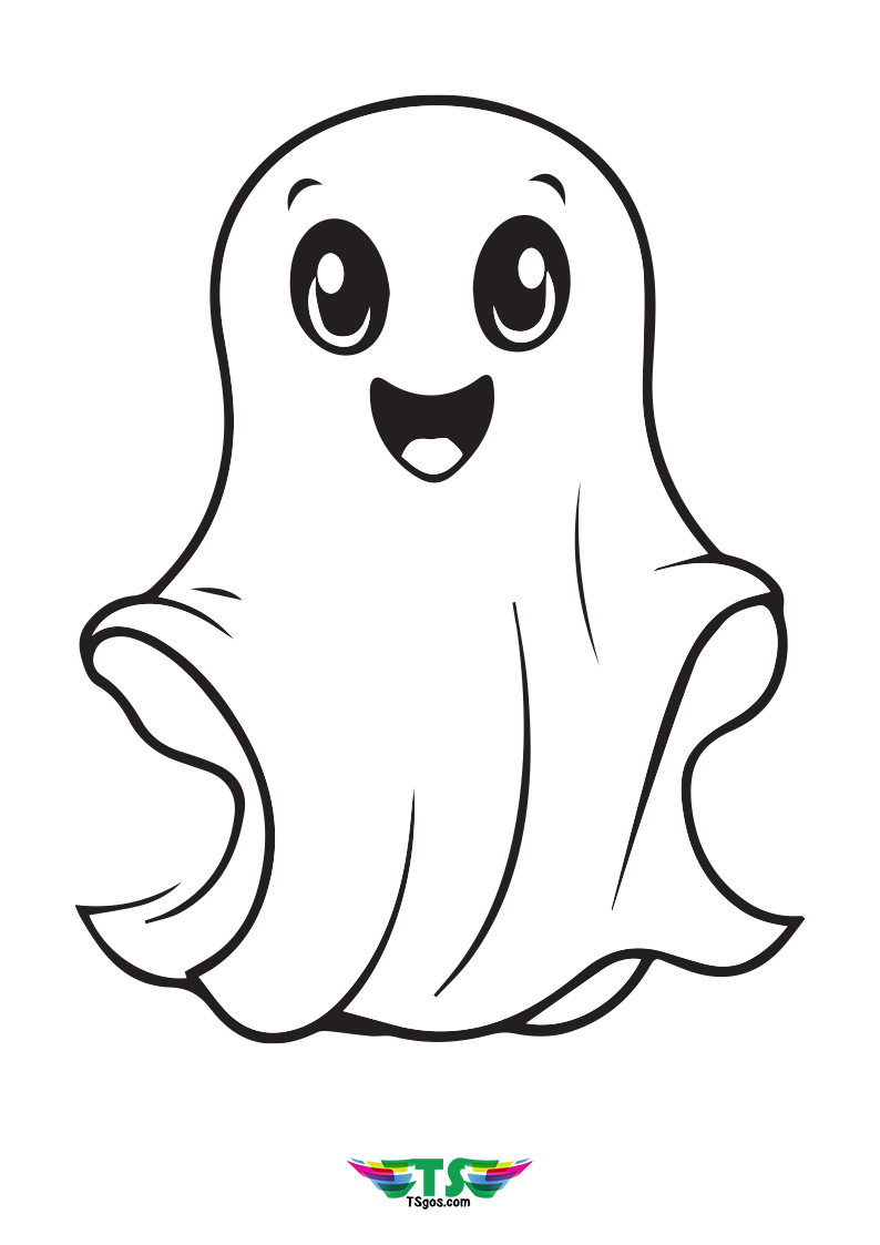 Easy Peasy Spooky Halloween Coloring Page