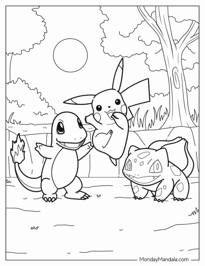 100 Pokemon Coloring Pages (Free PDF Printables)