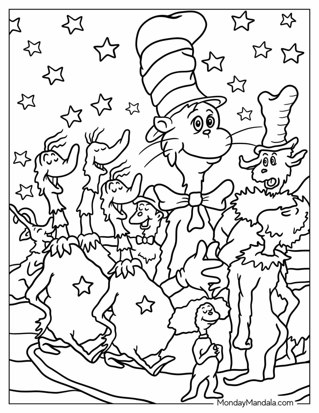 22 Dr. Seuss Coloring Pages (Free PDF Printables)