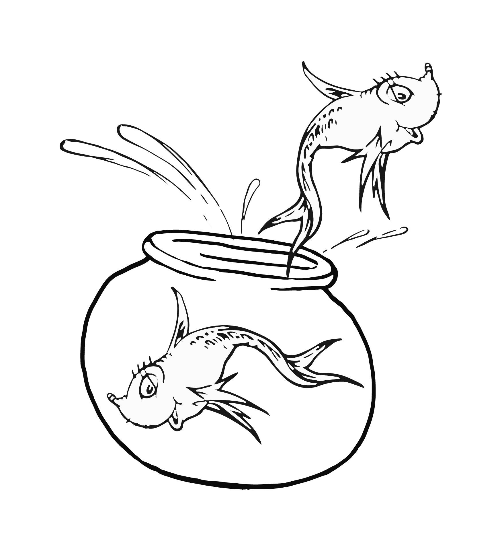 9 Best One Fish Two Fish Coloring Pages Printable PDF for Free at Printablee