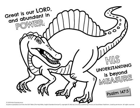 Bible Dinosaur Coloring Pages