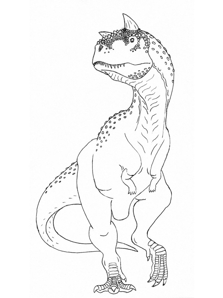 Carnotaurus coloring pages