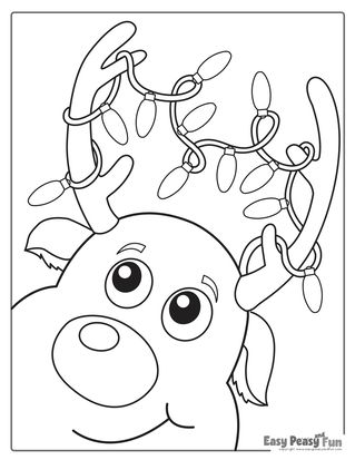 Christmas Coloring Pages - Easy Peasy and Fun