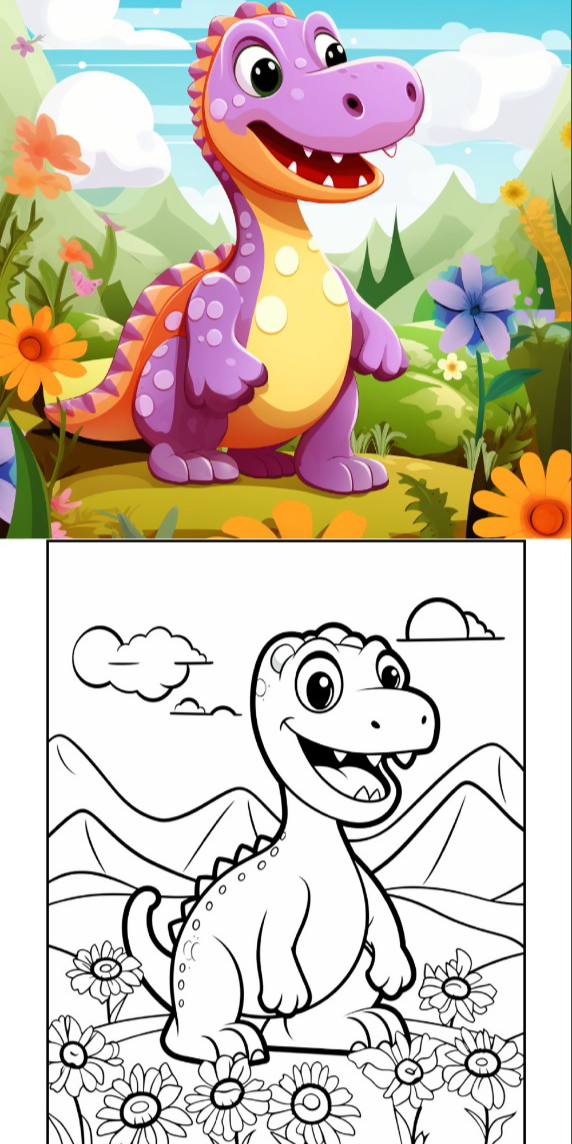 Cute Dinasour coloring pages for kids, Printable Disney coloring sheets, Unique free coloring pages