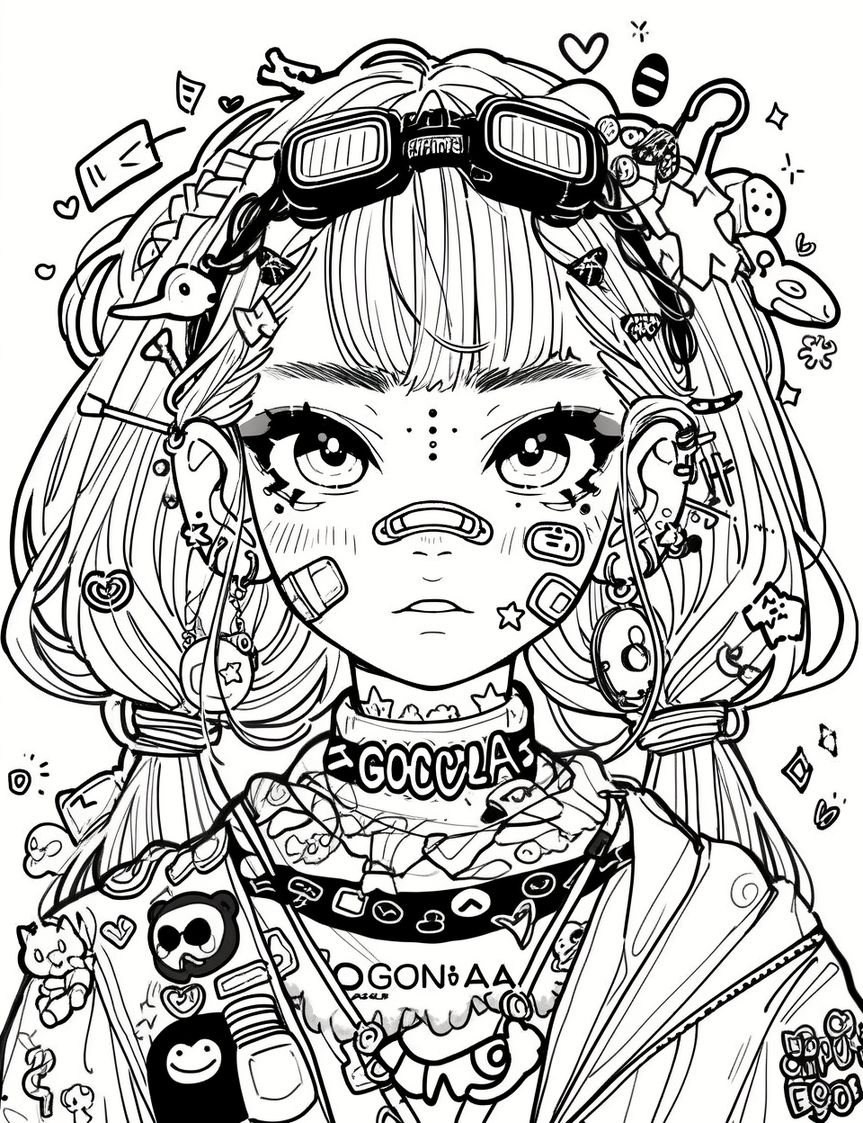 Decora Girl Coloring page
