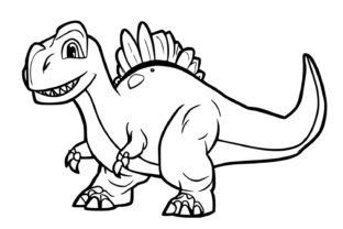 Dinosaur Coloring Pages for Kids Graphic by MyCreativeLife · Creative Fabrica