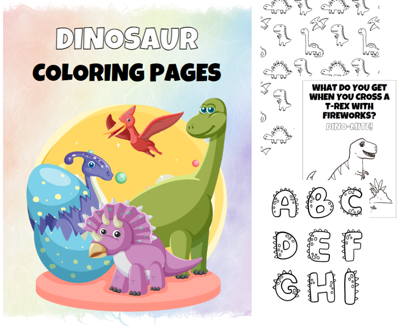 Dinosaur Coloring pages!