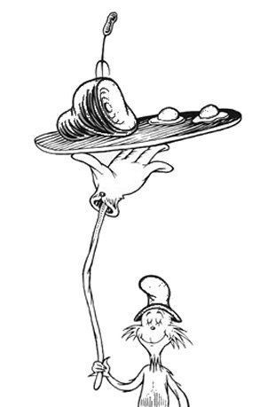 Dr Seuss Coloring Page Green Eggs And Ham | BubaKids.com