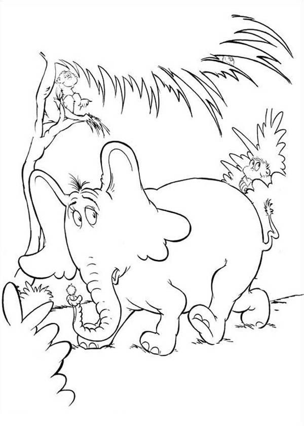 Dr Seuss Horton Hears A Who Coloring Pages