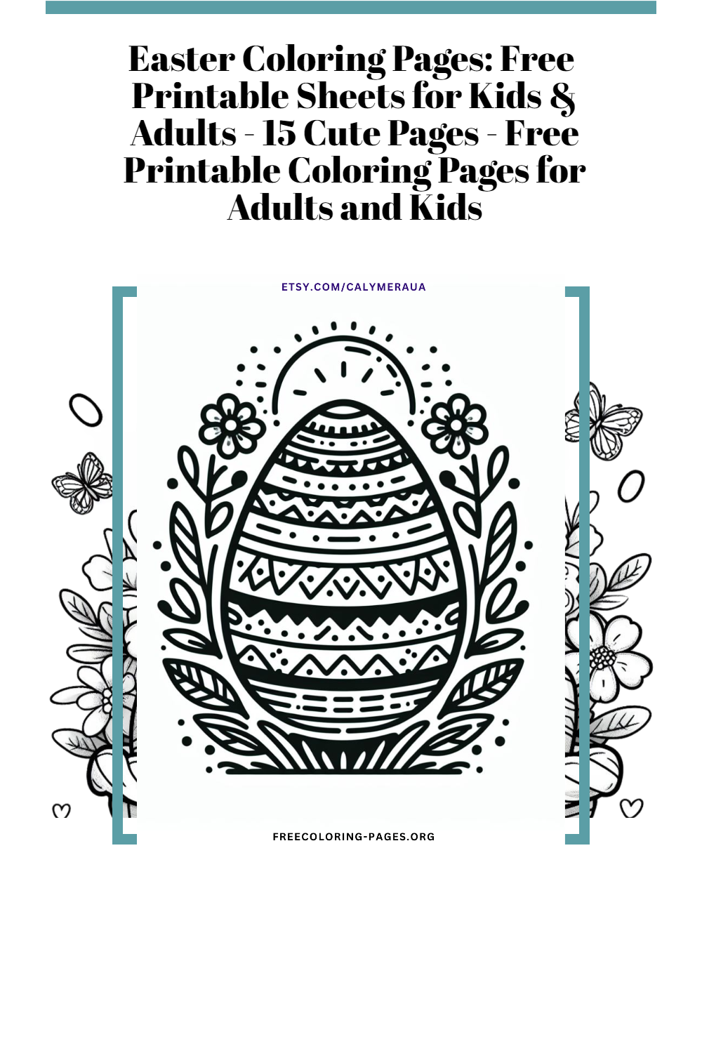 🖍️✨ Easter Coloring Pages: Fun for All Ages! 🐣🌷