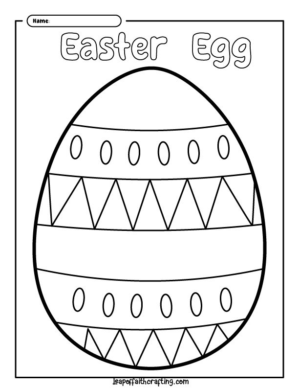 FREE Easter Egg Coloring Pages (8 Printable Sheets!)