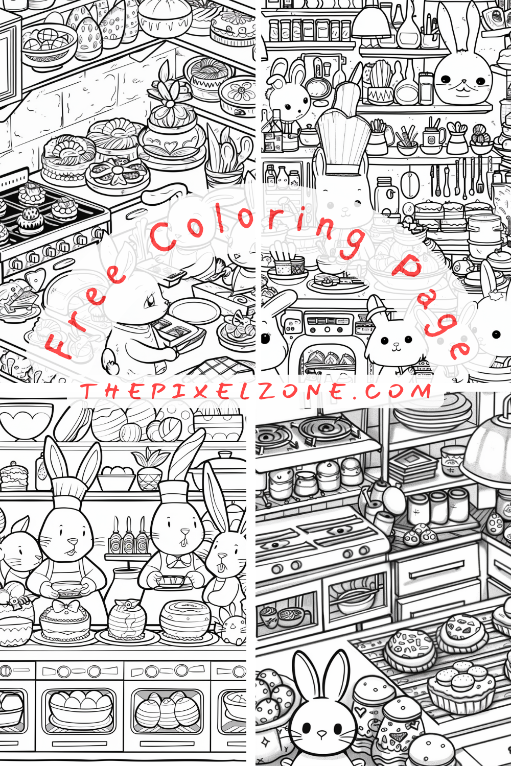 Free Coloring Page | Easter Coloring Page | Kids Coloring Page | Página Para Colorear GRATIS