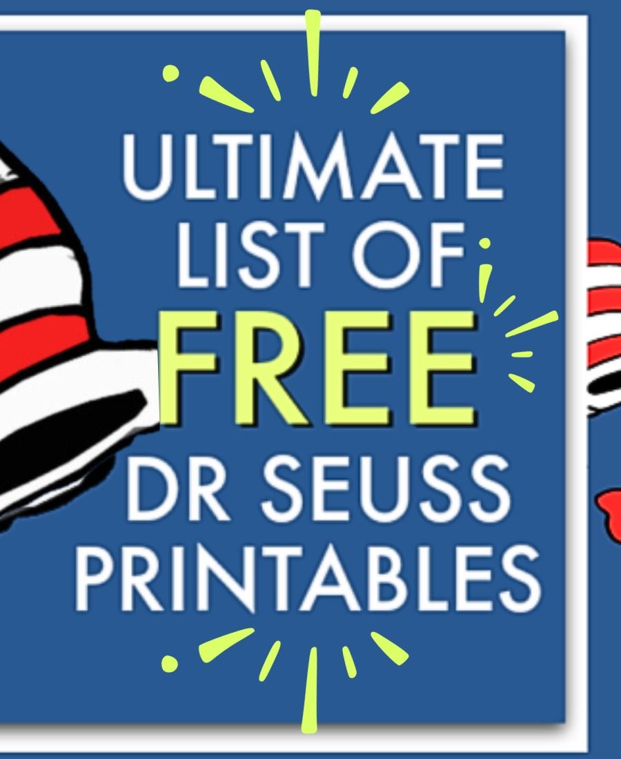 Free Dr Seuss Coloring Pages Printables and Seuss Worksheets