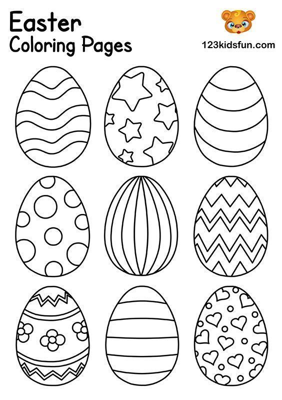 Free Easter Coloring Pages for Kids | 123 Kids Fun Apps