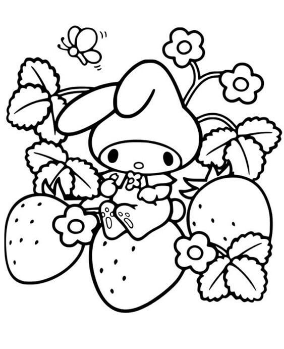 Free & Easy To Print Kawaii Coloring Pages
