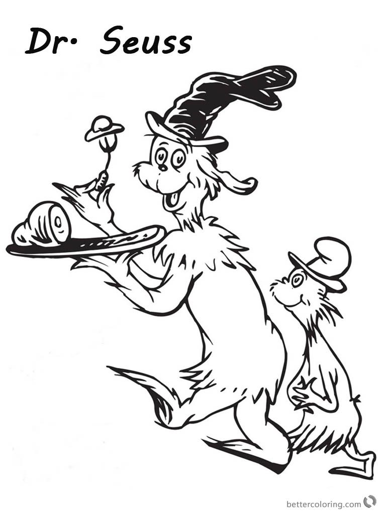 Funny Dr Seuss Green eggs and Ham Coloring Pages - Free Printable Coloring Pages