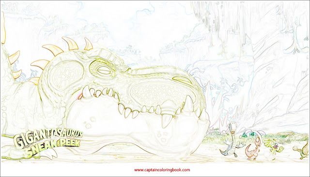 Gigantosaurus Coloring Page- Disney Junior