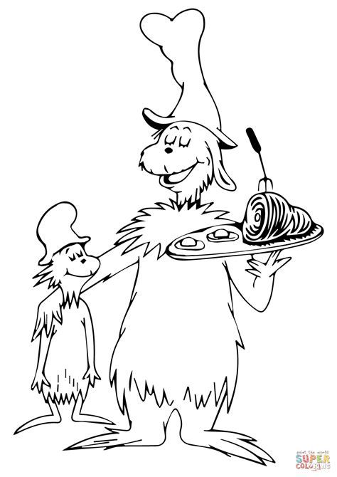 Green Eggs And Ham Coloring Pages Pdf