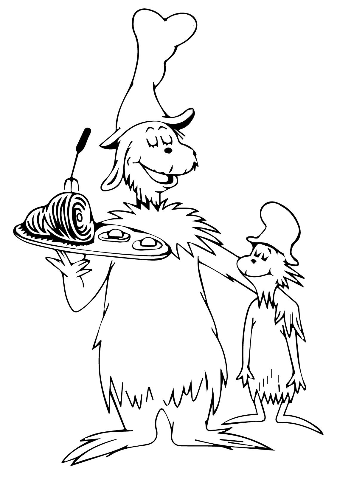 Green Eggs and Ham Coloring Pages For Free Usage