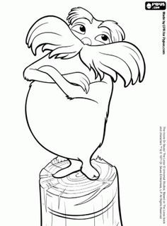 Lorax coloring pages printable games