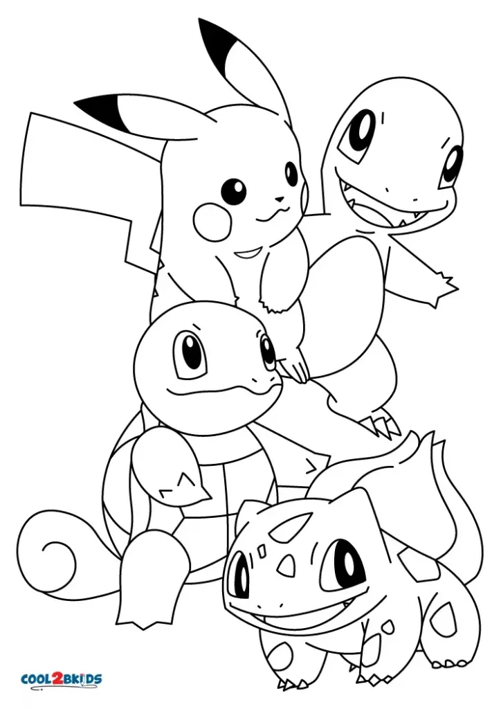 Printable Pikachu Coloring Pages For Kids