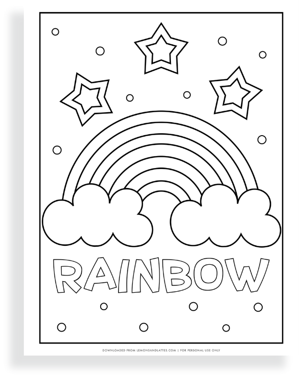 Rainbow Coloring Pages Kids Will Love