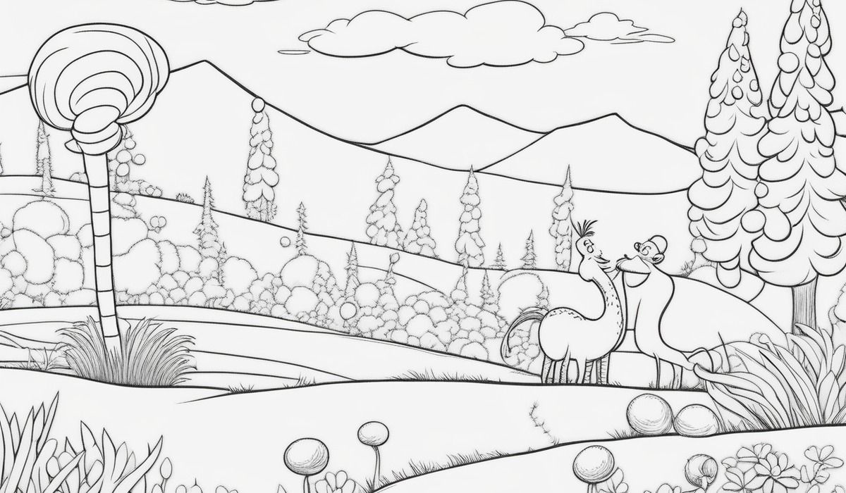 dr seuss coloring pages free