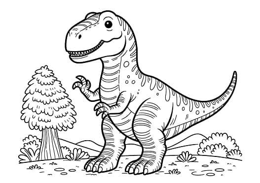 Allosaurus Coloring Page: Prehistoric Wonders