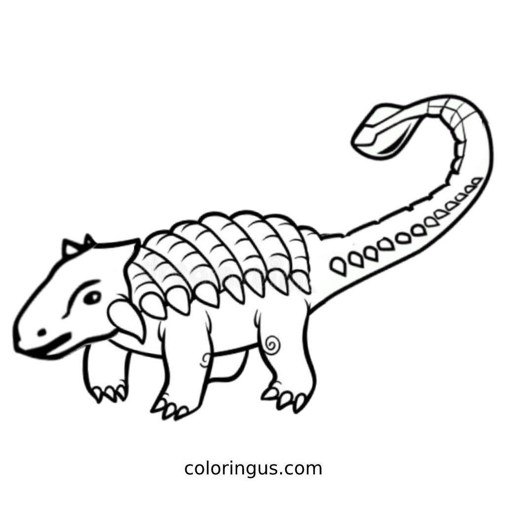 Ankylosaurus Coloring Page : Print