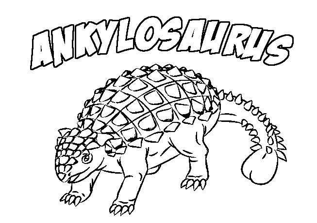 Ankylosaurus Coloring Page coloring page & coloring book.