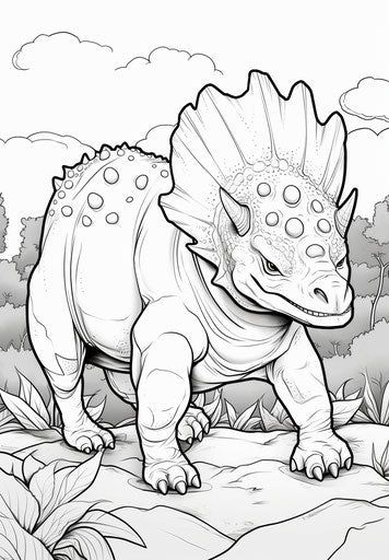 Child-Friendly Dinosaur Coloring Pages - Creative Fun