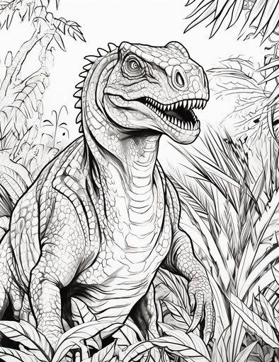 Develop Smarts: Dinosaur Coloring Pages for Kids