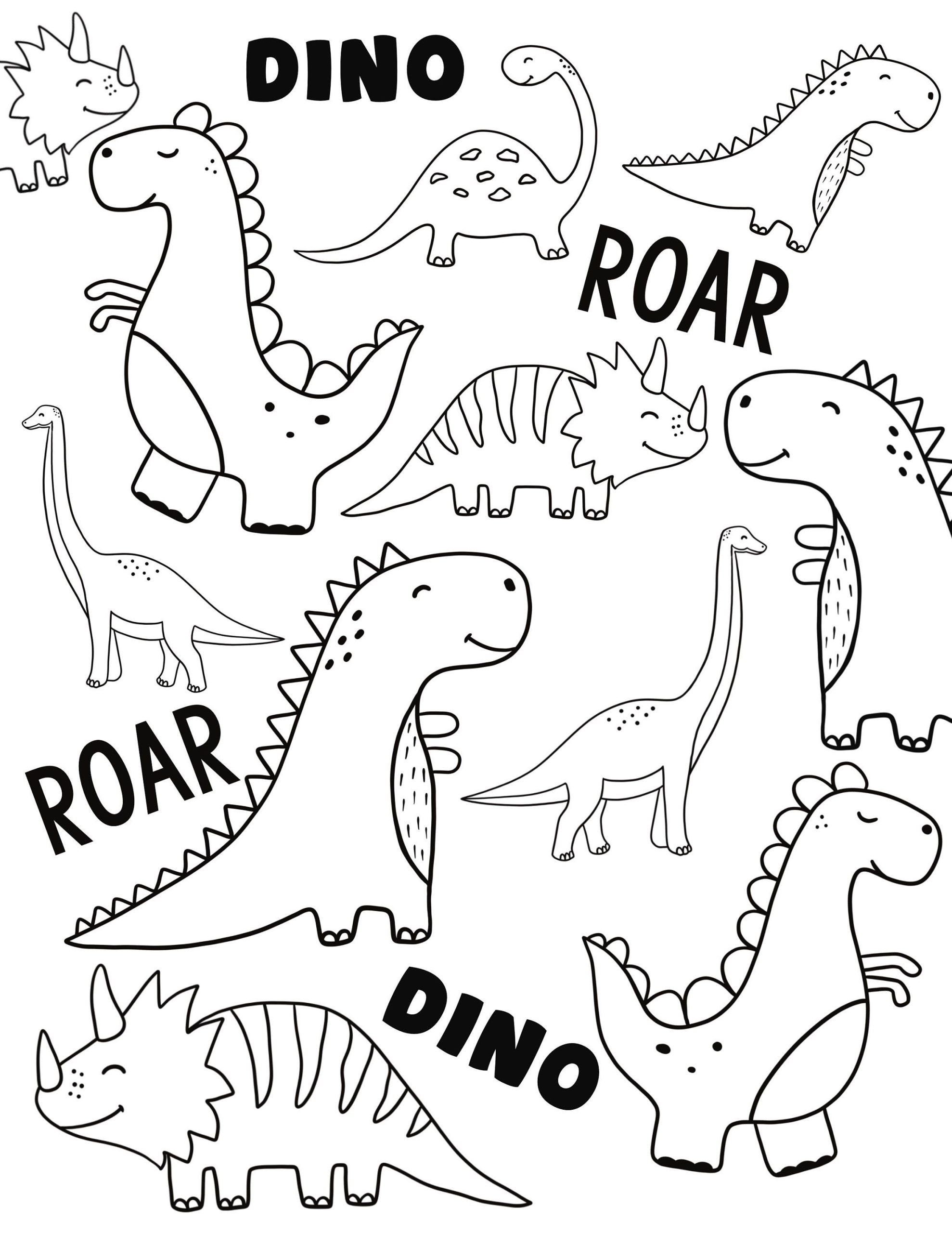 Dino coloring page, coloring pages, kids coloring, kids crafts, kids birthday, birthday craft
