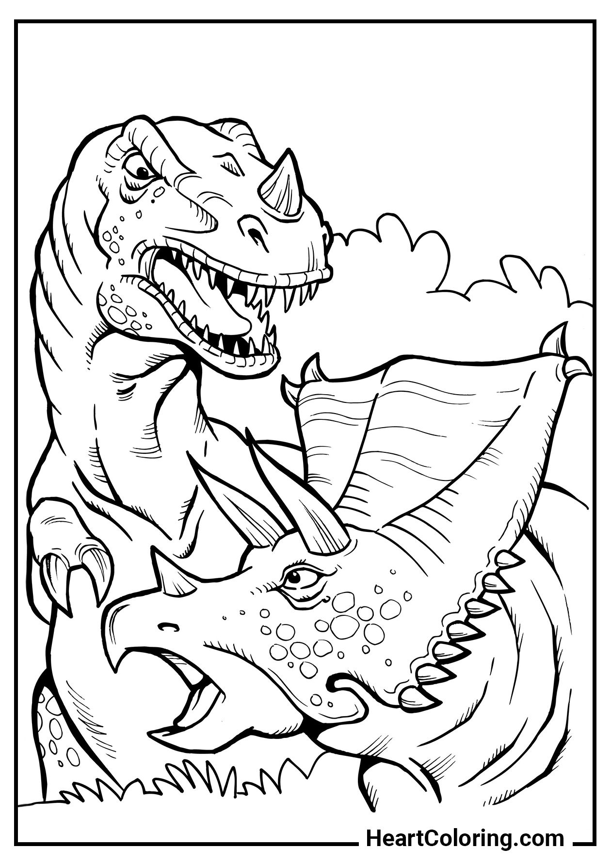 Dinosaur Coloring Pages for Kids to Print for Free