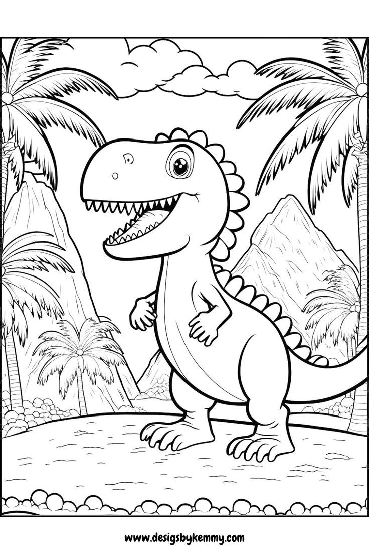 Free Dinosaur Coloring Pages For Adults | Free Coloring Pages| Adult Coloring Pages