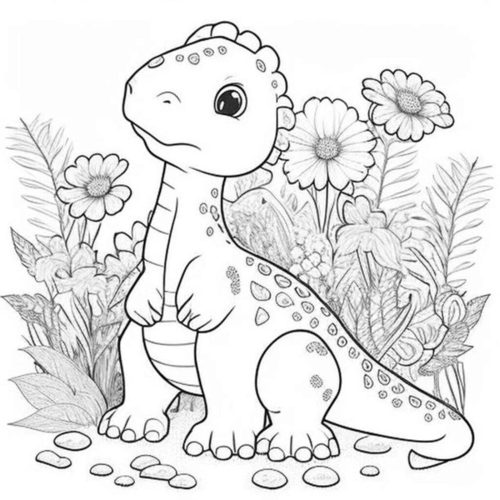 Free Dinosaur Coloring Pages For Teens And Adults - ColorfulFam: Free & Premium Coloring Pages for the Whole Family
