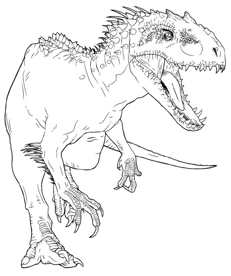 Indominus Rex Coloring Page for Boys