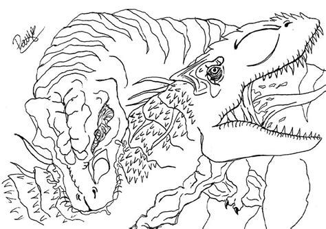 Indominus Rex Vs T Rex Coloring Pages
