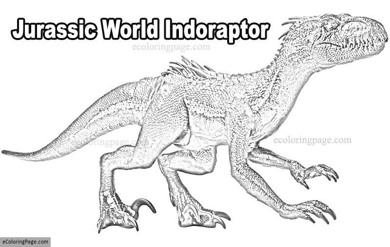 Jurassic World Indoraptor Coloring Page