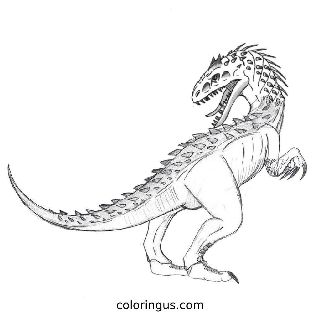 Printable Dinosaur Coloring Page : Print