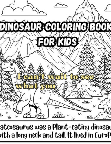 Roar into Color: Dinosaur Coloring & Activity Book for Kids!