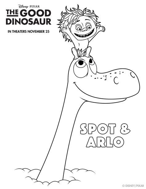 The Good Dinosaur Coloring Pages  At Adysoncarey